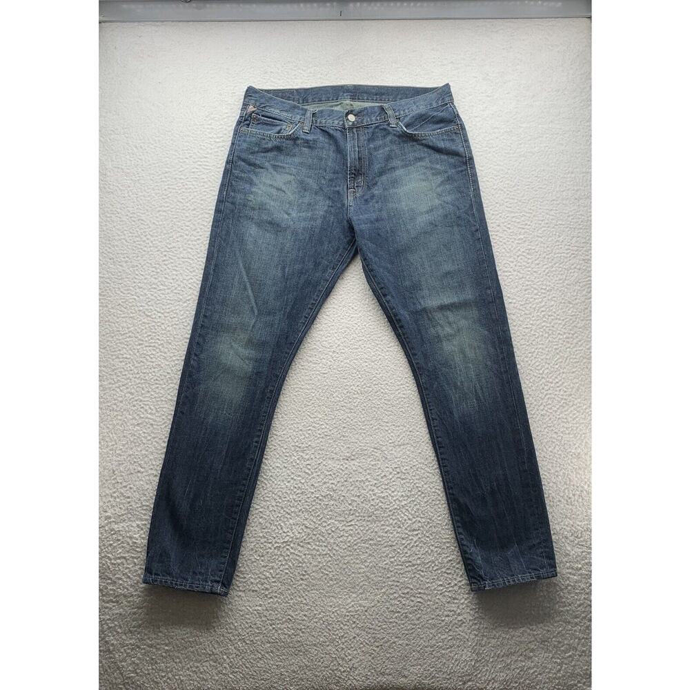 Denim & Supply Ralph Lauren Jeans Mens 38x32 Tag 36x32 Tapered Straight USA Flag